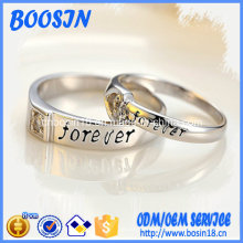 Factory Custom Engraved Sterling Silver Ring for Wedding